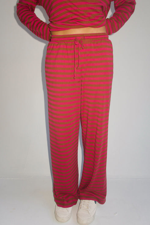 Beach Bum Striped Set // Sunset Pink